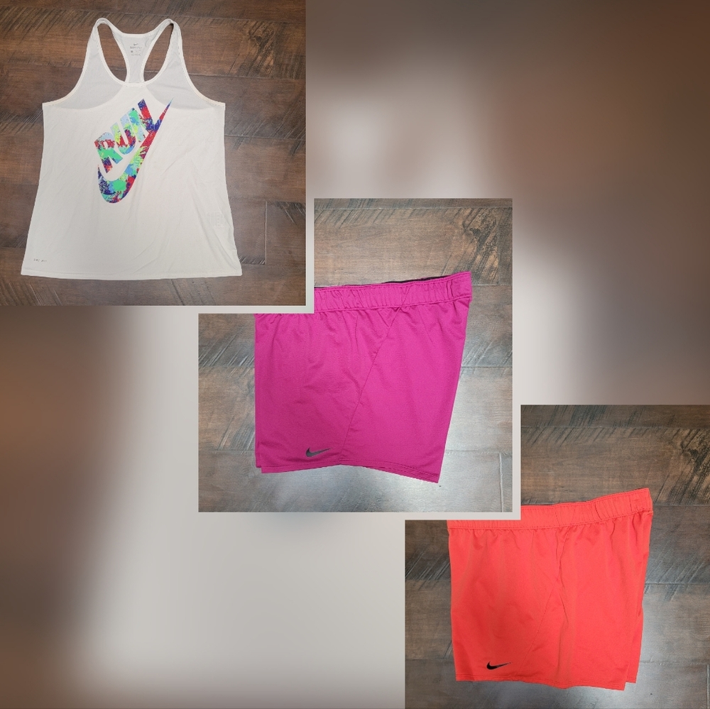 Women's Nike Tank and Shorts Bunde size L